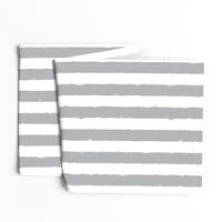 Distress Stripe Gray White