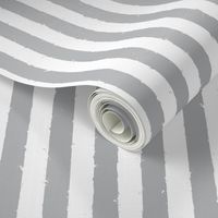 Distress Stripe Gray White