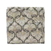 Distressed Bronze and Charcoal Grey Steampunk Deco - large