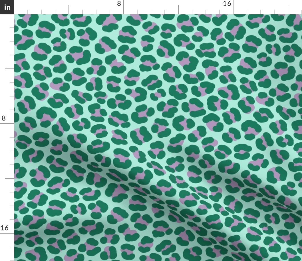 Animal Print Green and Purple