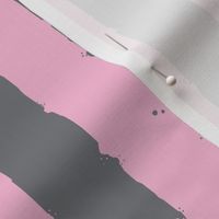 Distress Stripe Gray Pink