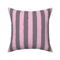 Distress Stripe Gray Pink