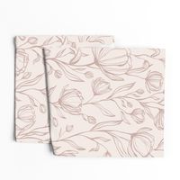 Climbing Floral - blush - large scale