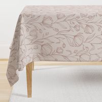 Climbing Floral - blush - large scale