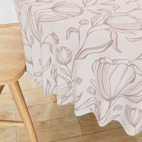 Climbing Floral - blush - large scale