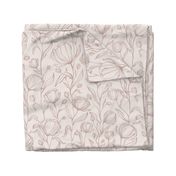 Climbing Floral - blush - large scale