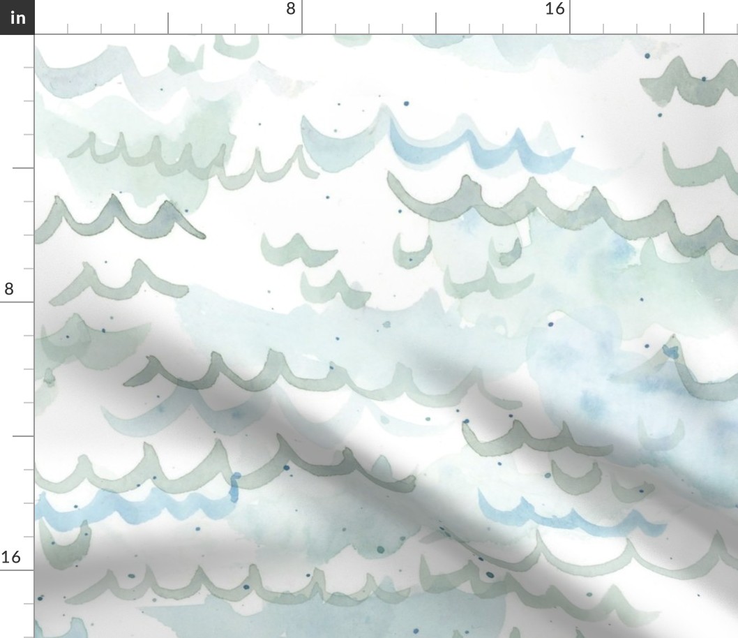 Watercolour Waves - Larger