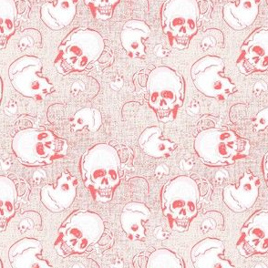 smiling skulls pink