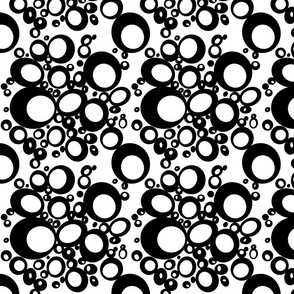 Mod Bubbles - Black and White