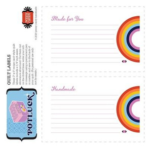 Potluck Quilt Labels* (Rainbow)