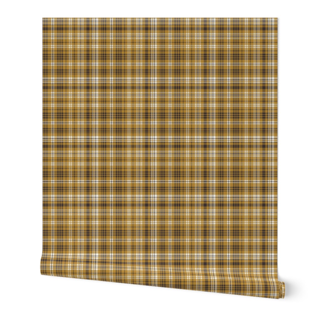 fall plaid fabric -  harvest gold