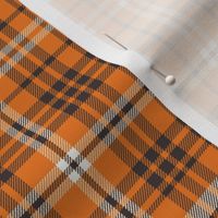 fall plaid fabric -  orange