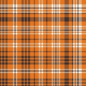 fall plaid fabric -  orange