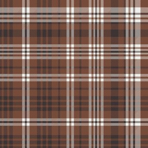 fall plaid fabric -  tortoise brown