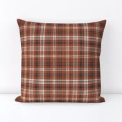 fall plaid fabric -  brownie