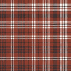 fall plaid fabric -  picante  red