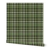 fall plaid fabric -  garden green