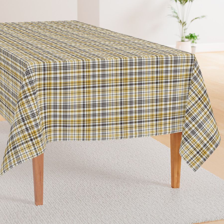 fall plaid fabric -  nugget gold