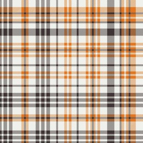 fall plaid fabric -  orange