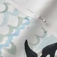 Orcas and Waves - Smaller Scale