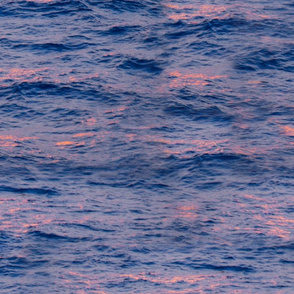 Sunset on Ocean Waves