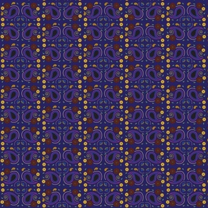 Purple Paisley - large