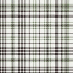 fall plaid fabric - sage 