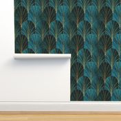 Art Deco Waterfalls // Luxe Blue Ombre 