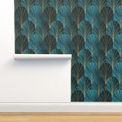 Art Deco Waterfalls // Luxe Blue Ombre 