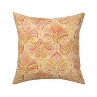 Rose Gold and Apricot Gilded Art Deco - medium