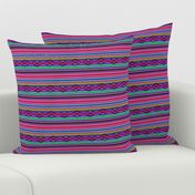 Pink and Purple Diamond Serape Saltillo