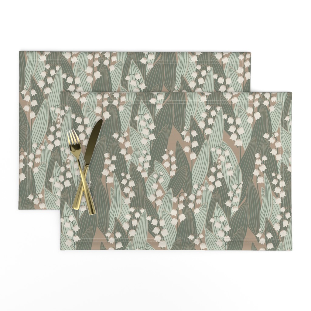Lily of the valley - neutral vintage