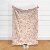 Calming Flower Meadow Pink Gold White