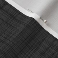 Lilium Charcoal Black Textured Solid - Faux Linen Texture