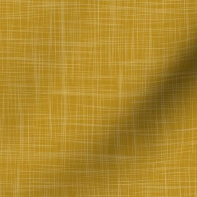 Lilium Goldenrod Textured Solid - Faux Linen Texture