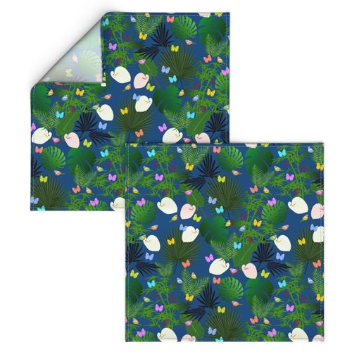 Butterfly House - classic blue, large 