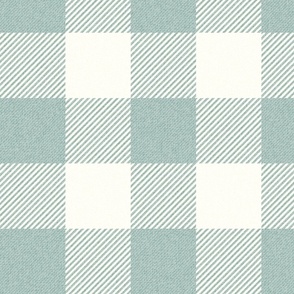 Twill Buffalo Plaid Sea Glass