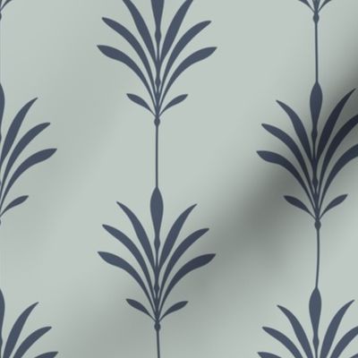 Zen Deco, Sparse - Dark Blue, Dusty Blue - Medium