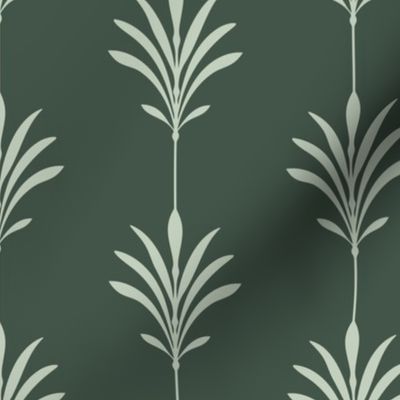 Zen Deco, Sparse - Mint, Evergreen - Medium