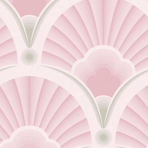 Large // Gradient Scallop in Peaceful pink 