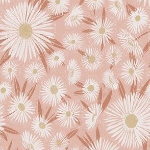daisy pattern fabric - muted