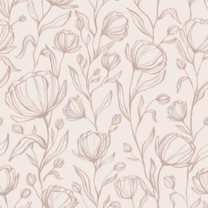 Climbing Floral - blush pink - small sale