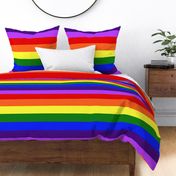 LGBT Seven Rainbow 3" Stripes - Extra Large