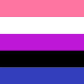 Genderfluid Pride 3.6" Stripes - Extra Large