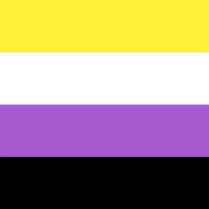 Non-Binary Pride 4.5" Stripes - Extra Large