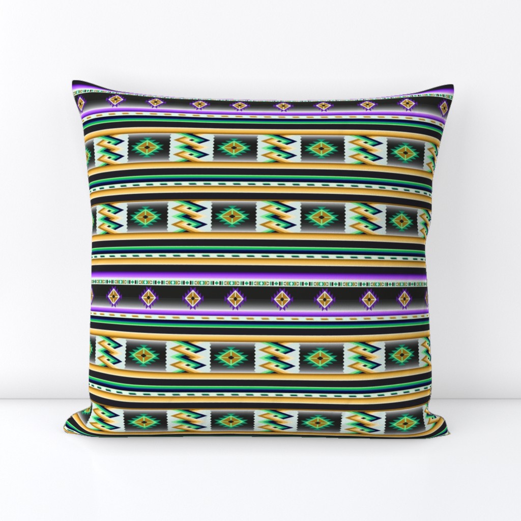 Purple and Gold Southwestern Serape