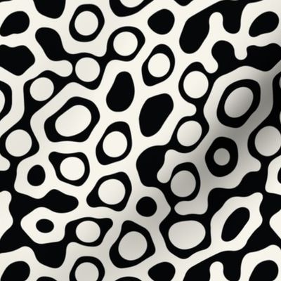 Black and White Coral Ocean Beach Coral Pattern, Ocean Pattern