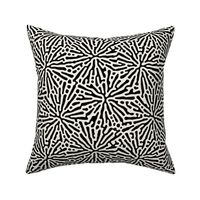 Black and White Coral Ocean Beach Coral Pattern, Nautical Beach Pattern