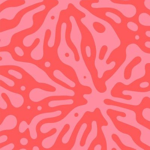 Pink Orange Ocean Coral Nautical Pattern Orange Coral
