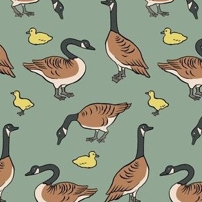 Canadian Geese Fabric, Wallpaper and Home Decor | Spoonflower